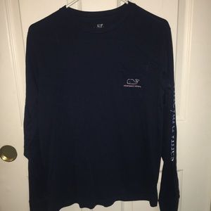 Vineyard Vines Navy Long Sleeve Graphic Tee